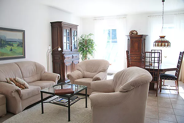 Wohnzimmer der Ferienwohnung "Zum Mühlengrund" in Pronsfeld